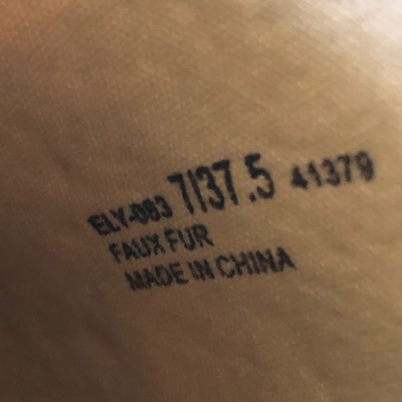 CHINESE LAUNDRY | EASTON MULE IN NATURAL FAUX FUR | SZ: 7 | NWOT - Picture 8 of 8